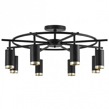 Lightstar LR71837840 Люстра RULLO 8х50W GU10 ЧЕРНЫЙ (571718+214437-8+203440-8)