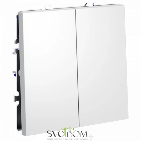 Проходной переключатель двухклавишный Voltum S70 VLS020302  VLS020302 Voltum