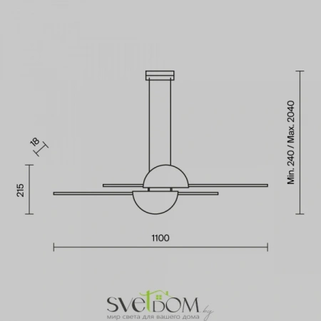 Подвесные светильники Maytoni MOD179PL-L26BS4K от Магазина Svetdom.by