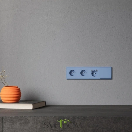Накладка для розетки USB A+A Voltum S70 Деним VLS000915 Voltum VLS000915