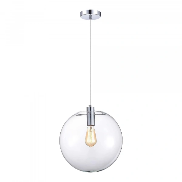 SL1056.133.01 Подвес ST-Luce Хром/Прозрачный E27 1*60W NOOR