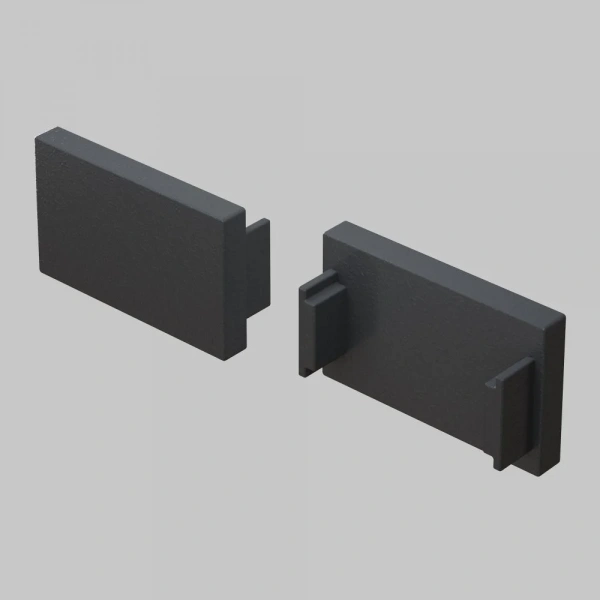 Заглушка для накладного шинопровода, 2 шт. Basity, черный TRA172EC-11B