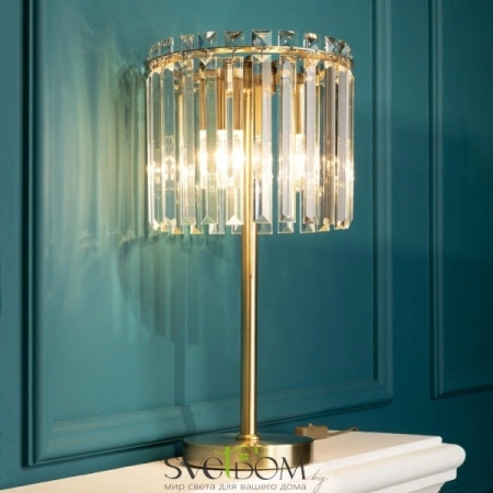 Citilux Джейн CL306833 Хрустальная настольная лампа Бронза CITILUX