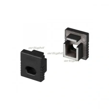 ARLIGHT Заглушка SL-MINI-8 BLACK с отверстием (Arlight, Пластик)