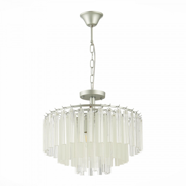 SLE260113-05 Светильник подвесной Серебро/Прозрачный E14 5*40W REGGIO