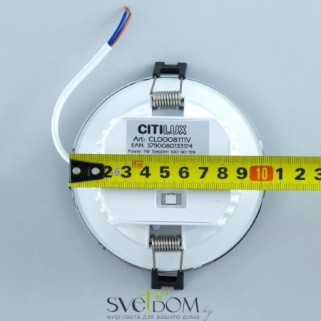 CITILUX CLD008111V Акви Хром Св-к Встр. 7W*Мульти CITILUX