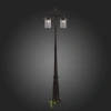 SL080.425.02 Светильник уличный наземный ST-Luce Темный кофе/Прозрачный, Темный кофе E27 2*100W LASTERO ST LUCE