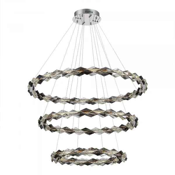 SL6009.103.03 Люстра подвесная ST-Luce Золотистый/Прозрачно-Дымчатый LED 1*75W 3000K DIAMANTA