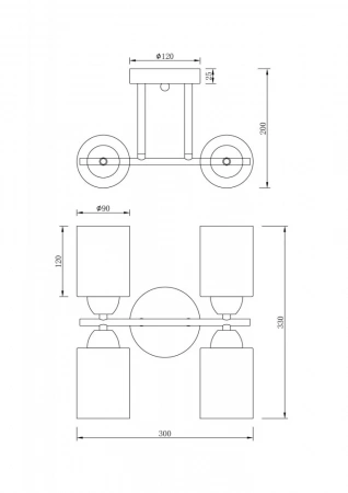 ЛюстрыFR5129PL-04B Freya | Svetdom.by