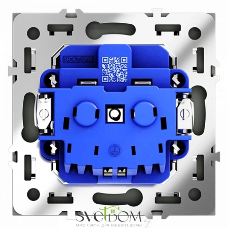 Розетки электрические с заземлением Voltum S70 VLS040107  Voltum