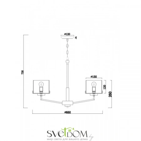 ЛюстрыFR5096PL-05CH Freya | Svetdom.by