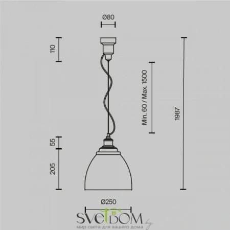 Фото Подвесные светильники Maytoni P534PL-01W Подвесные светильники Maytoni P534PL-01W от Магазина Svetdom.by