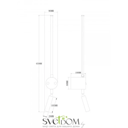 Настенный светильник (бра) Freya FR6063WL-L24B Freya
