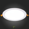 ST209.538.18 Св-к встр. Белый LED 1*18W 3000K 1 296Lm Ra80 110° IP20 D225xH8 90-265V Встраиваемые светильники ST LUCE
