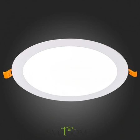 ST209.538.18 Св-к встр. Белый LED 1*18W 3000K 1 296Lm Ra80 110° IP20 D225xH8 90-265V Встраиваемые светильники ST LUCE