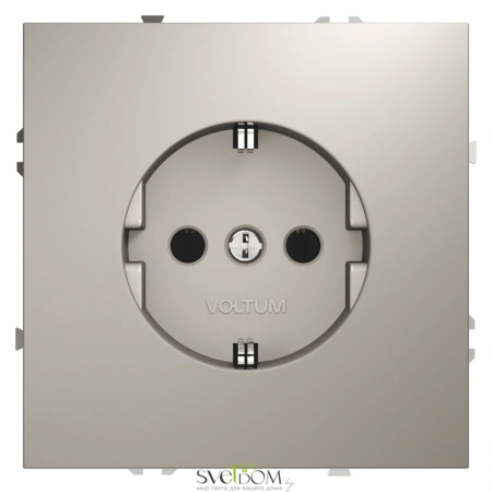 Розетки электрические с заземлением Voltum S70 VLS040103  Voltum VLS040103