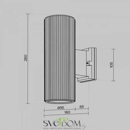 Настенные светильники O419WL-02B Maytoni | Svetdom.by