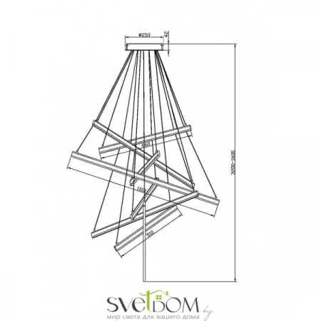 Подвесные светильники Maytoni MOD016PL-L96BK от Магазина Svetdom.by