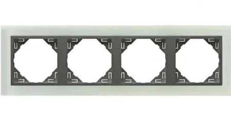 4-х местная рамка Logus90 Crystall Efapel 90940 TCS