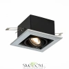ST250.148.01 Св-к встр. Черный GU10 1*50W  L126xW126xH70 220V Без ламп Встраиваемые светильники ST LUCE