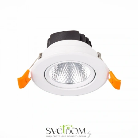 ST211.538.08.36 Св-к встр. Белый LED 1*8W 3000K 640Lm Ra80 36° IP20 D86xH50 220-240V Встраиваемые светильники ST LUCE