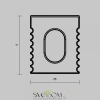Комплект заглушек (для профиля 08x09) 10 шт., ALM-0809-B-EC 642017 Maytoni