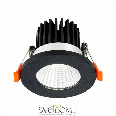 ST704.448.10 Св-к встр. Черный LED 1*10W 4000K 900Lm Ra>90 38° IP20 D80xH60 170-240V Встраиваемые светильники ST LUCE