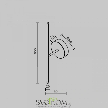 Настенные светильники C084WL-L7BS2.7K-1 Maytoni | Svetdom.by