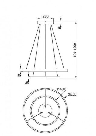 Подвесные светильники Maytoni MOD058PL-L55BS3K от Магазина Svetdom.by
