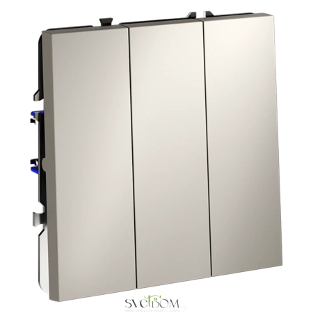 Выключатель трехклавишный Voltum S70 VLS030103  Voltum VLS030103