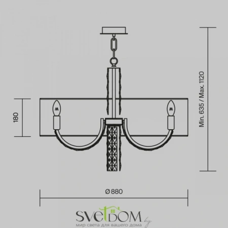 Подвесные светильники Maytoni DIA008PL-08CH от Магазина Svetdom.by