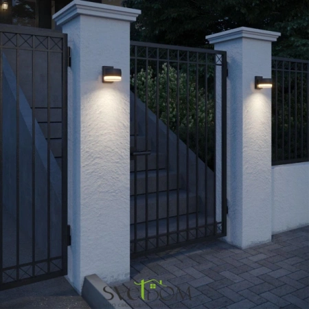 359719 STREET NT25 716 черный Светильник ландшафтный с переключателем цв. температуры IP65 LED 8W 100-240V 2700К/3200К/4000К ESTIMA NOVOTECH