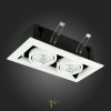 ST250.558.02 Св-к встр. Черный, Белый GU10 2*50W  IP20 L245xW126xH70 220V Без ламп Встраиваемые светильники ST LUCE