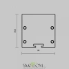 Комплект заглушек (для профиля 35x35) 2 шт., ALM-35-S-EC 642037 Maytoni