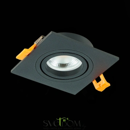 ST251.408.01 Св-к встр. Черный GU10 1*50W  IP20 L92xW92xH27 220V Без ламп Встраиваемые светильники ST LUCE