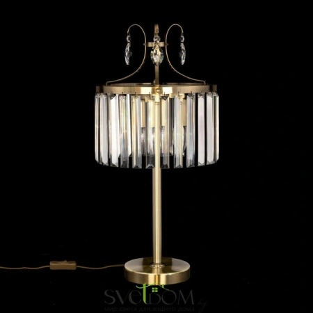 Citilux Инга CL335833 Настольная лампа хрустальная Бронза CITILUX
