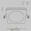 Встраиваемый светильник Technical DL2001-L12B Maytoni