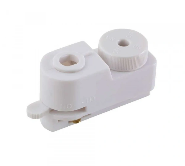 Адаптер для однофазного шинопровода Crystal Lux CLT 0.212 01 WH