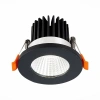 ST704.448.10 Св-к встр. Черный LED 1*10W 4000K 900Lm Ra>90 38° IP20 D80xH60 170-240V Встраиваемые светильники ST LUCE
