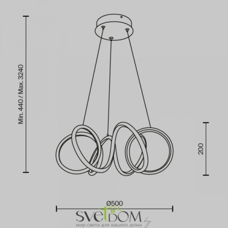 Подвесные светильники Maytoni MOD241PL-L60BK от Магазина Svetdom.by