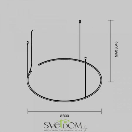 TRX233-RH-D800-B Maytoni