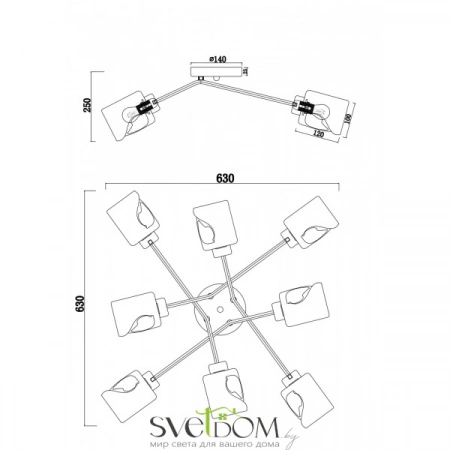 Светильники Freya FR5095CL-08G от Магазина Svetdom.by