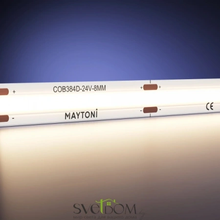 Светодиодная лента Ultra 24В COB 12Вт/м 3000К 5м IP 20 201075