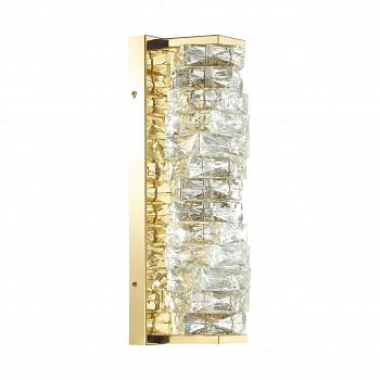 4999/10WL HALL ODL23 535 золотой/прозрачный/металл/хрусталь Бра LED 10W 4000K STRAZA