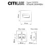 Встраиваемый лестничный светильник Citilux Скалли CLD007K0 CITILUX