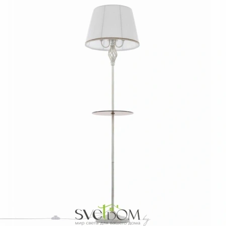 Citilux Вена CL402920T Торшер патина со столиком и белым абажуром CITILUX
