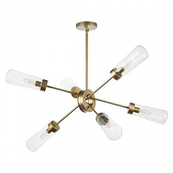 Lightstar 690063 Люстра CROTONE 6х40W E14 ШАМПАНЬ/ПРОЗРАЧНЫЙ