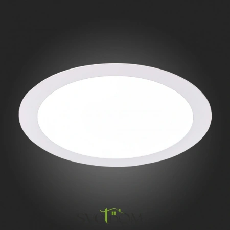 ST209.538.18 Св-к встр. Белый LED 1*18W 3000K 1 296Lm Ra80 110° IP20 D225xH8 90-265V Встраиваемые светильники ST LUCE