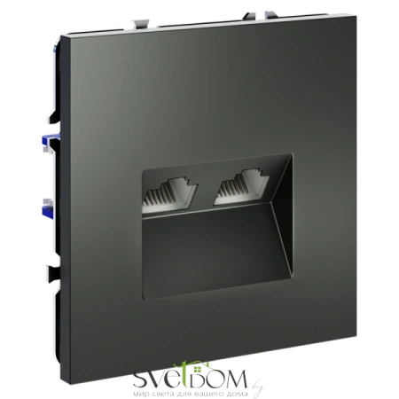 Розетка компьютерная двойная Voltum S70 VLS060206  Voltum VLS060206