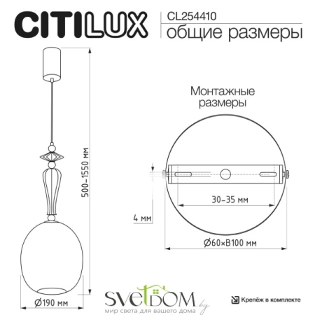 CITILUX CL254410 FERNET Подвес CITILUX
